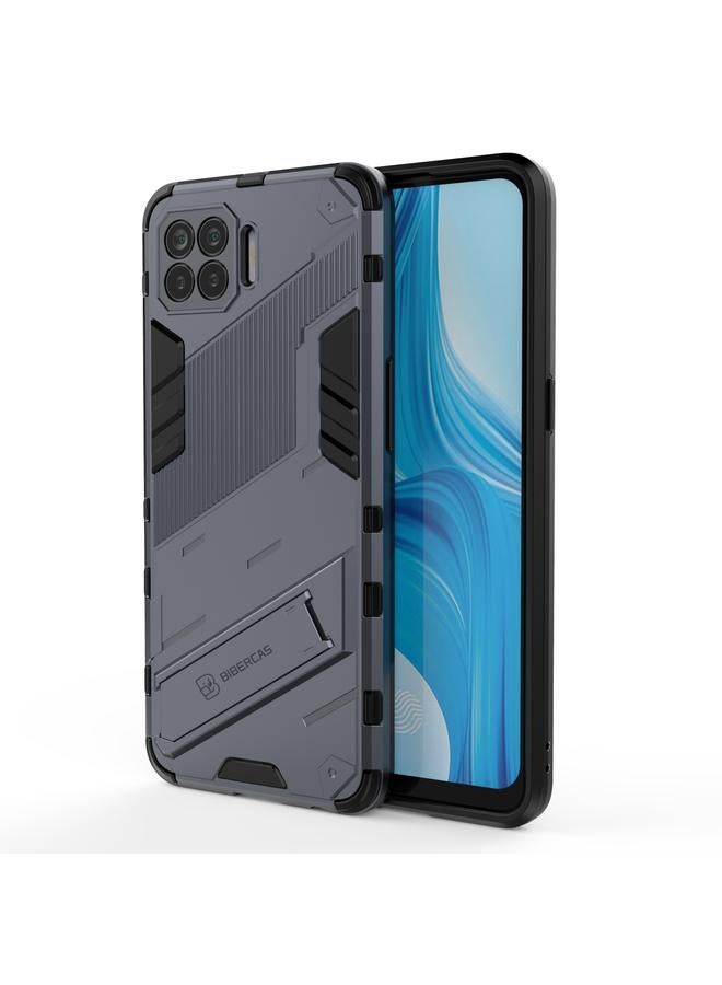 S-TOP Case For OPPO F17 Pro Punk Armor 2 in 1 PC + TPU Shockproof Case with Invisible Holder - Image 1