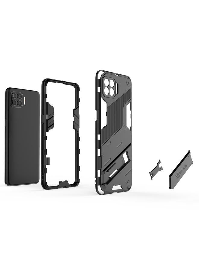 S-TOP Case For OPPO F17 Pro Punk Armor 2 in 1 PC + TPU Shockproof Case with Invisible Holder - Image 3
