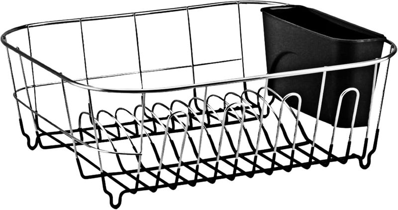 Neat-O حامل أطباق صغير مطلي بالكروم الفاخر (أسود) - Image 2