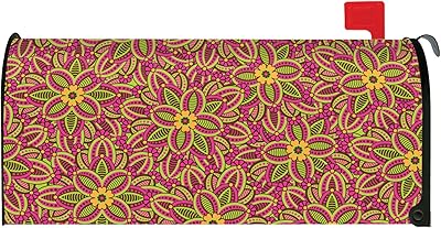 Toland Home Garden Toland Home Garden 310008 Fuchsia Mailbox Cover, Multicolor  - Image 1