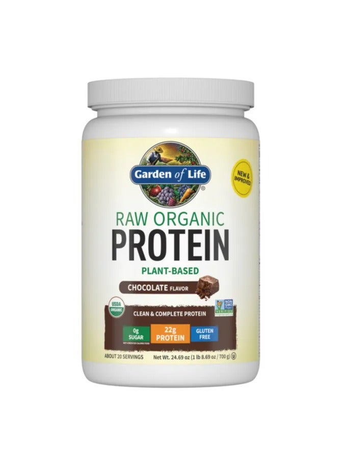Garden Of Life Raw Organic Meal, Plant-Based Meal Replacement Shake 22g Protein zero sugar and Gluten Free, Chocolate Flavor 1 LB - Image 1