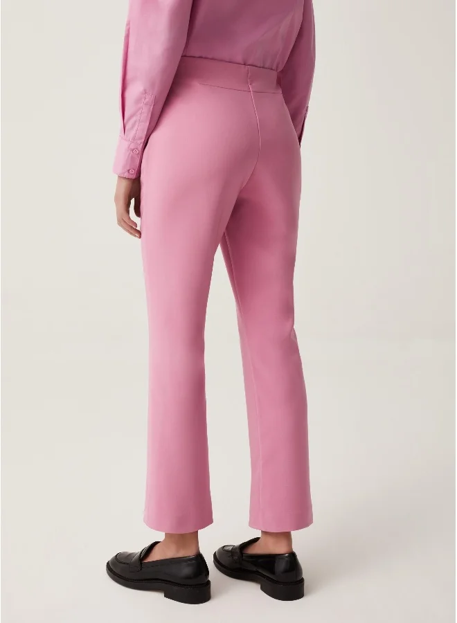 Ovs Ovs Flare-Fit Cropped Trousers