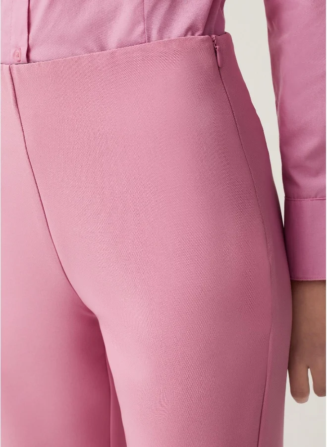 Ovs Ovs Flare-Fit Cropped Trousers