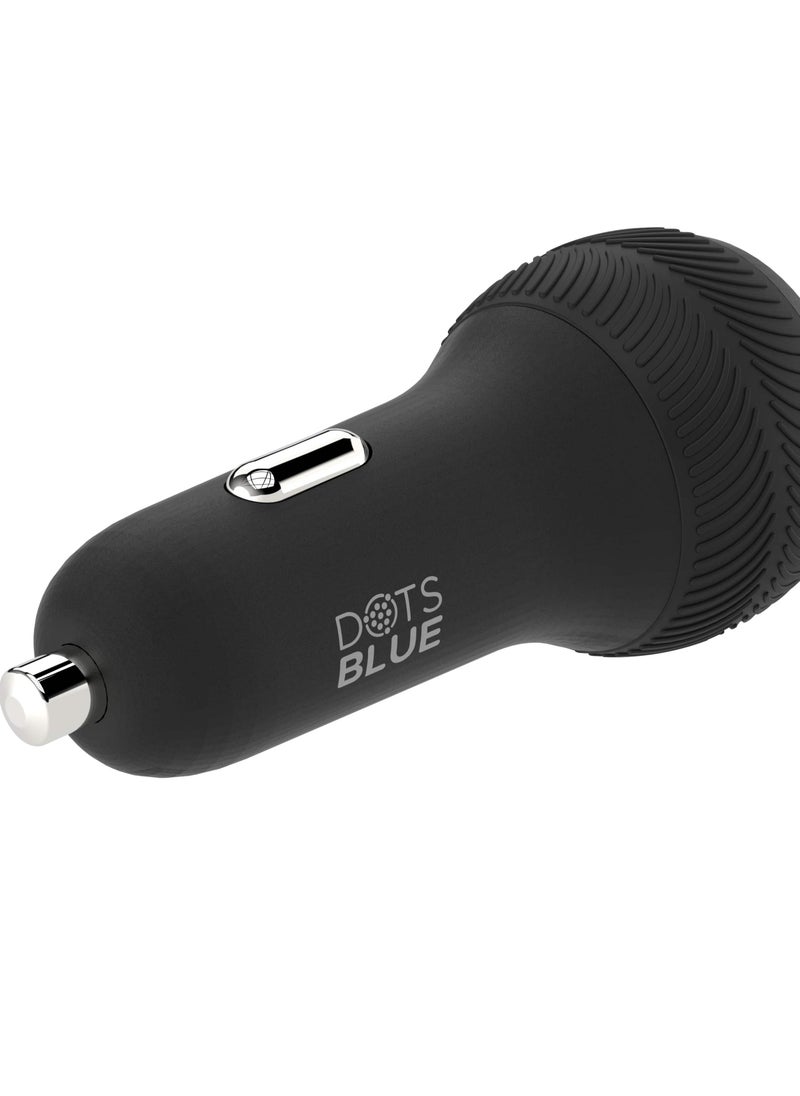 DOTS BLUE CAR CHARGER 38W PD 3.0 & QC 3.0