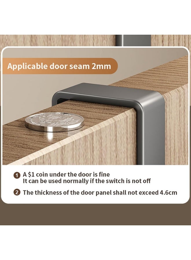 YelaJoy Over The Door Hooks Organizer, Coat Rack Over The Door Storage Hanger Towel Rack with Mesh Baskets and 5 Hooks, Back of Door Storage Organizer for Bathroom, Bedroom, Kitchen, Office (Grey) - Image 4