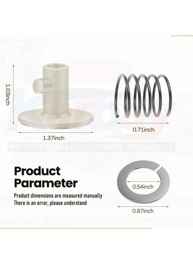Karbay Quick Install Spring and Washer & Tilt Head Mixers Attachments & Stand Mixer Attachment Holders Kit for KitchenAid Mixers, Rubber Plug Solves Bouncing Problem - Image 2