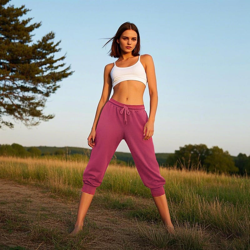 Hi Clasmix 3 Pack Capri Sweatpants Women,Womens Joggers with Pockets Athletic Leggings for Workout Yoga Running - Image 3