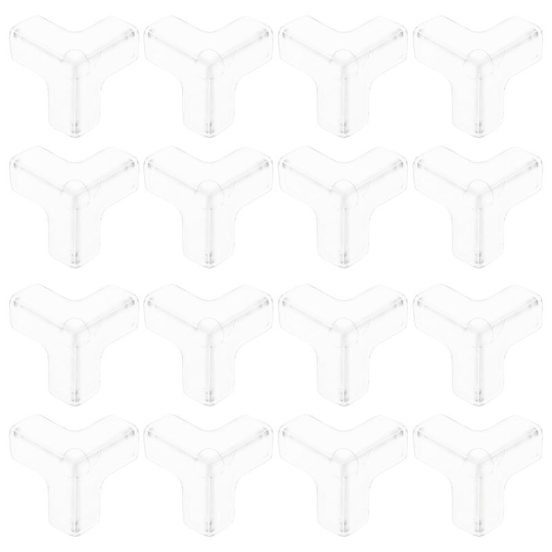 Clear Corner Bumpers 16 Pack Transparent Furniture Edge Protectors Adhesive Safety Guards For Tables Chairs Cabinets - Image 2