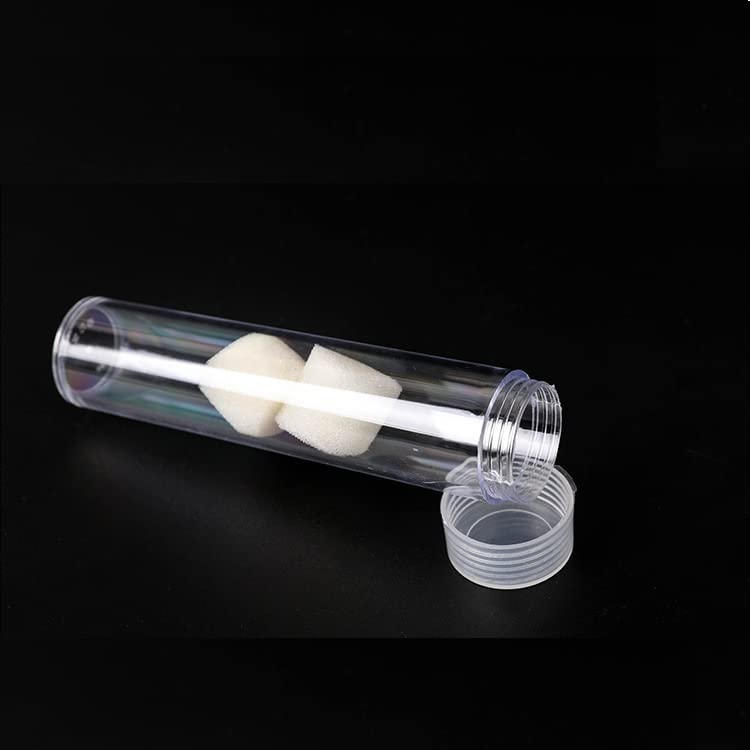 IVYRISE (10) Round Clear Plastic (Penny Cent) Size Coin Storage Tube Holders Screw on Lid - Image 5