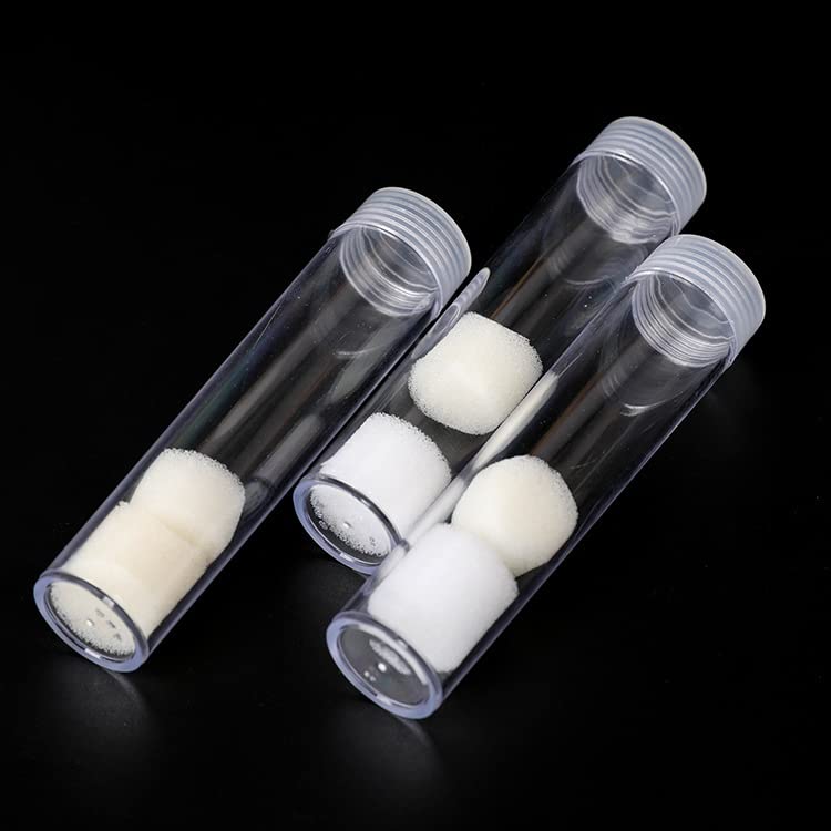 IVYRISE (10) Round Clear Plastic (Penny Cent) Size Coin Storage Tube Holders Screw on Lid - Image 2