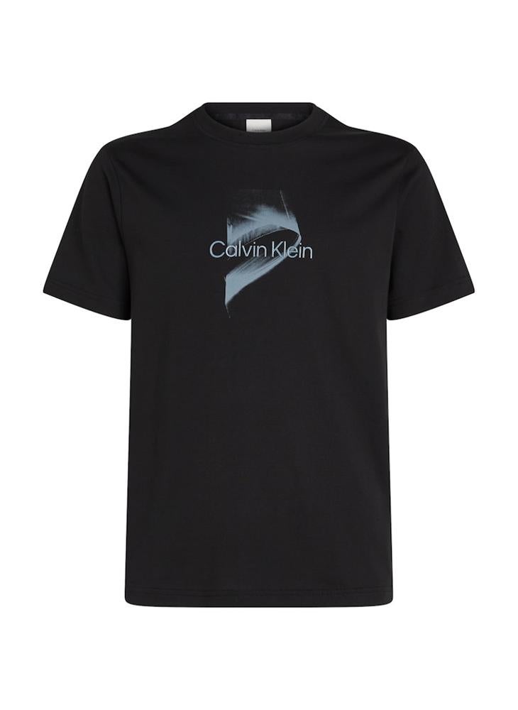 CALVIN KLEIN Logo Print Crew Neck T-Shirt  - Image 5