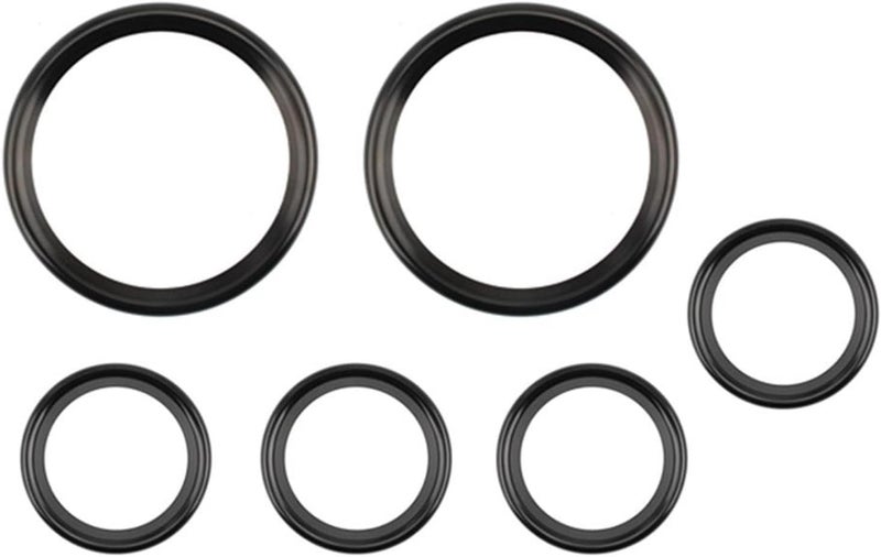 QASULER Motorcycle Speedometer Trim Ring Kit - Image 3