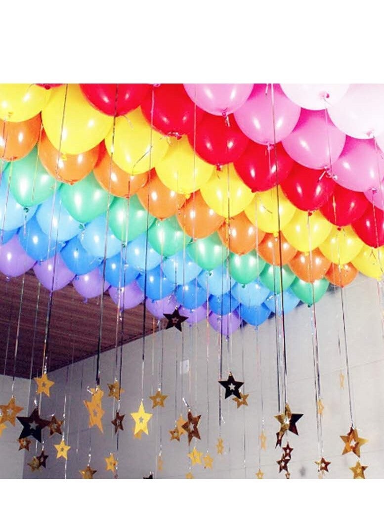 100pcs Gold Star PVC Hanging Ornament Shiny Twinkle Stars For Ramadan Eid Home Decoration - Image 4