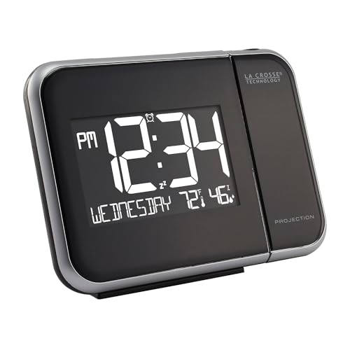 La Crosse Technology 616-1412 Projection Alarm Clock with Indoor Temperature - Image 1