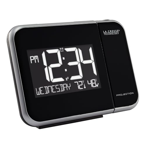 La Crosse Technology 616-1412 Projection Alarm Clock with Indoor Temperature - Image 3