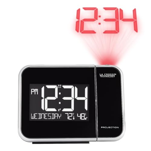 La Crosse Technology 616-1412 Projection Alarm Clock with Indoor Temperature - Image 2