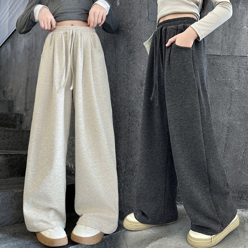 Girls' Korean-Style Loose Casual Pants 2024 Autumn New Girls' Western Style Glutinous Rice Pants Children'S Explosive Long Pants - Image 3