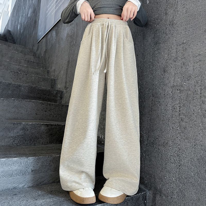 Girls' Korean-Style Loose Casual Pants 2024 Autumn New Girls' Western Style Glutinous Rice Pants Children'S Explosive Long Pants - Image 1