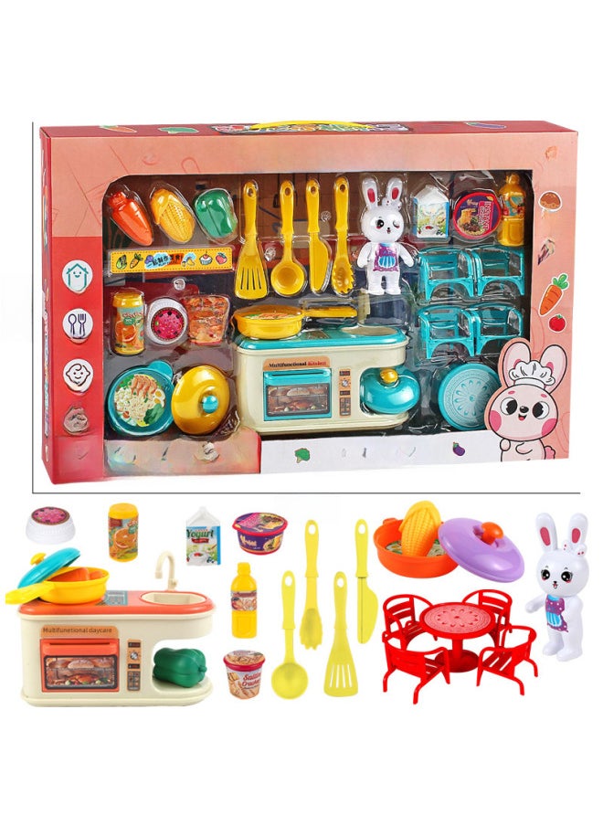 Mini Children's Hanging Board Fun Kitchen Set Play Home Night Market Supermarket Toy Supply Wholesale-Color:53431 Hanging Plate Installation [cooking Master] 7588  - Image 4