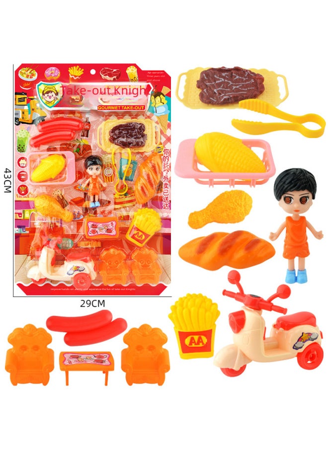 Mini Children's Hanging Board Fun Kitchen Set Play Home Night Market Supermarket Toy Supply Wholesale-Color:53431 Hanging Plate Installation [cooking Master] 7588  - Image 3
