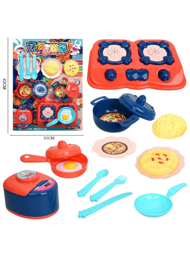Mini Children's Hanging Board Fun Kitchen Set Play Home Night Market Supermarket Toy Supply Wholesale-Color:53431 Hanging Plate Installation [cooking Master] 7588  - Image 1