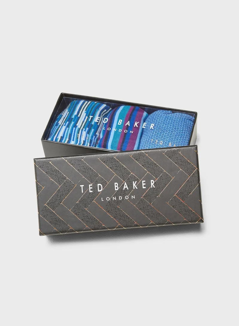 Ted Baker Gelt 3 Pack Socks