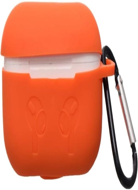 G-Power Silicone Airpod Protective Case Containing Safe Edges With Simple Design And Easy Install For Airpods Pro - Orange
