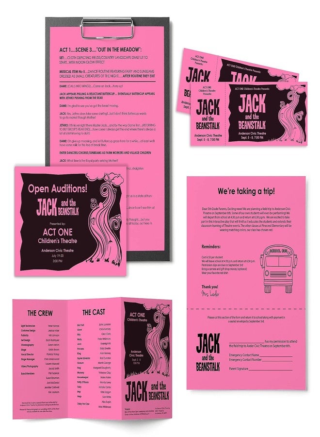 نينا ورق نيناه أستروبرايتس الملون، 8.5 بوصة × 11 بوصة، 24 رطلاً/89 جرامًا للمتر المربع، وردي بولسار، 500 ورقة (21031) - Image 4