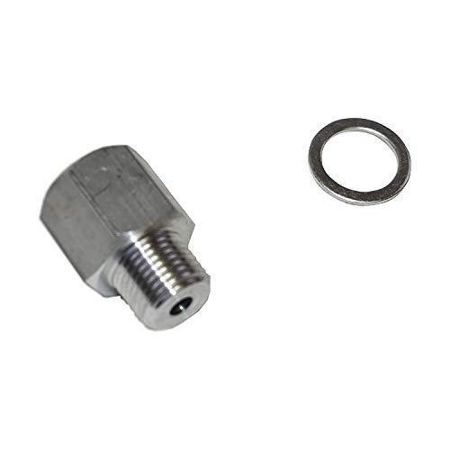 A-Team Performance - Male M16 to 1.5 Adapter to Oil Pressure Sensor Adapter Female 0.25 Inch Thread Fittings - Compatible with LS1 LSX LS3 LQ4 LQ9 - Image 4
