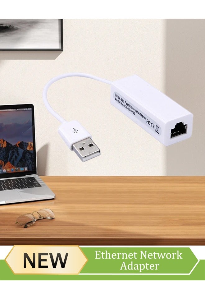 Beauenty - USB Ethernet Adaptor B Mbps,USB with CD driver, wired network card, USB to RJ45 desktop computer network card, USB 2.0 network card - Image 1