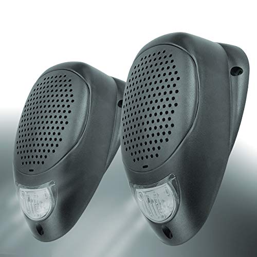 Magnadyne Water Resistant 3" Surface Mount Satellite Speakers with LED Lighting for Marine RV and Hot Tub - Pair - Image 1