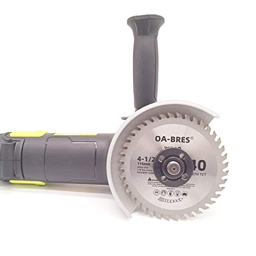 OA-BRES 3Pack 4-1/2-Inch 40T TCT Circular Saw Blade with 7/8-Inch Arbor, Carbide Tipped Teeth General Purpose Hard & Soft Wood Cutting Saw Blade for Angle Grinder - Image 3