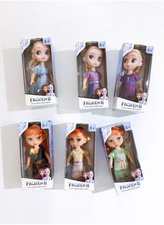 GROIC 6 Pcs Frozen Dolls set, Princess Plush Dolls Toys,Princess Dolls for Girls- 14CM  - Image 2