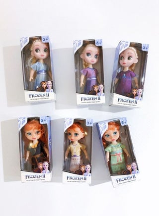 6 Pcs Frozen Dolls set, Princess Plush Dolls Toys,Princess Dolls for Girls- 14CM - view 2