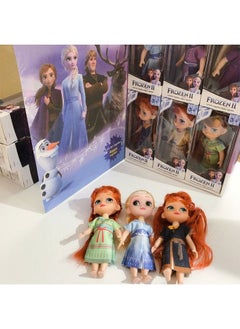 GROIC 6 Pcs Frozen Dolls set, Princess Plush Dolls Toys,Princess Dolls for Girls- 14CM  - Image 4