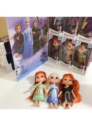 6 Pcs Frozen Dolls set, Princess Plush Dolls Toys,Princess Dolls for Girls- 14CM - view 4