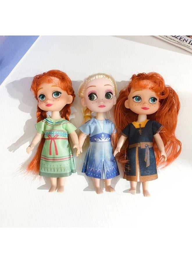 GROIC 6 Pcs Frozen Dolls set, Princess Plush Dolls Toys,Princess Dolls for Girls- 14CM  - Image 3