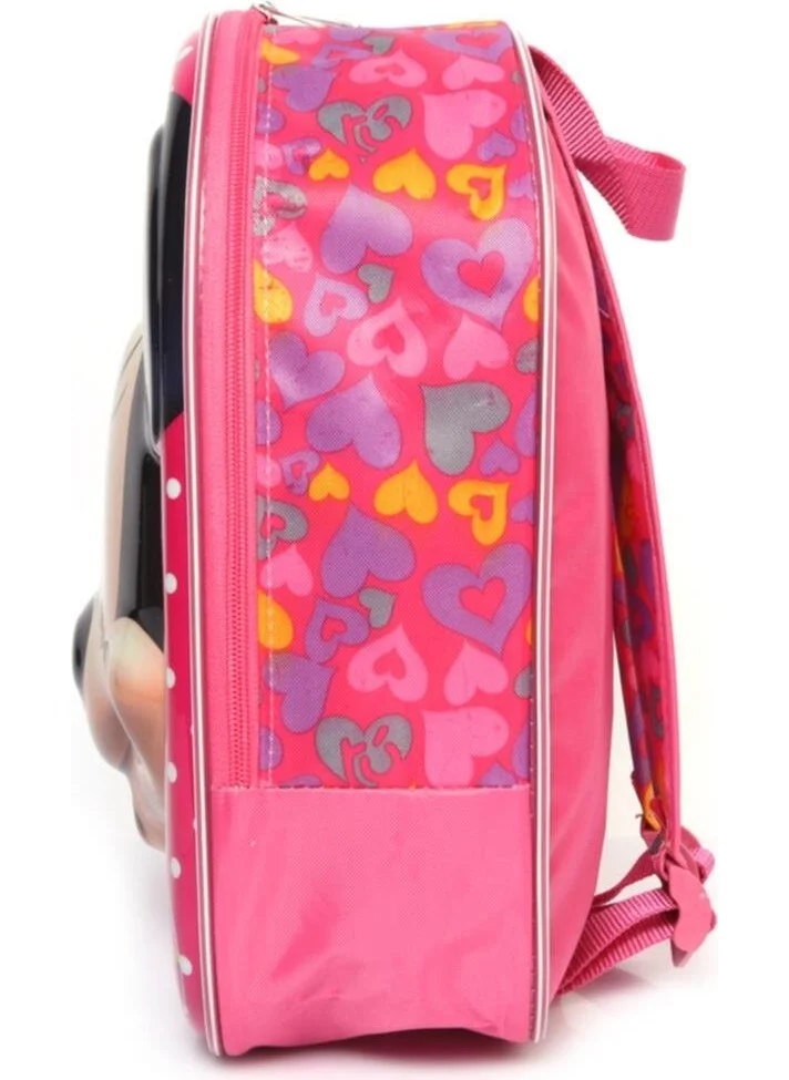 Minnie Mouse 5d Embossed Kindergarten Nursery and Daily Use Bag Backpack