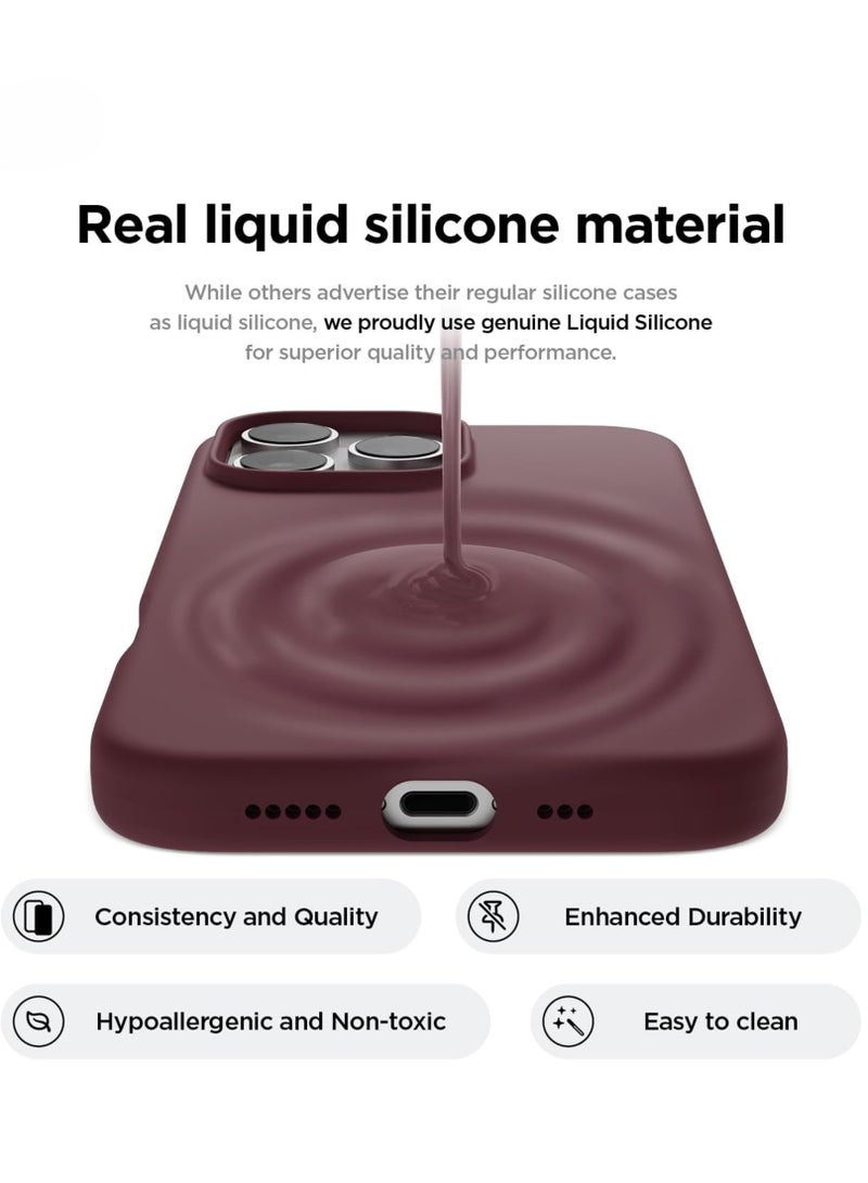 ELTRAZONE iPhone 16 Pro Case Cover - Full Body Protection, Shockproof, Slim, Anti-Scratch Soft Microfiber Lining (Burgundy) - Image 2