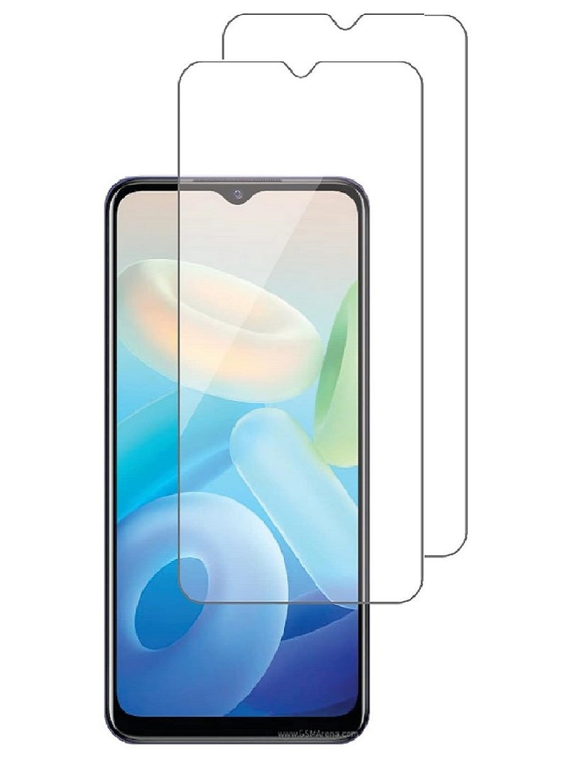 Super 2 Pieces Tempered Glass Screen Protector Clear Designed For vivo Y77 Full Screen Coverage And Bubble Free - Image 1