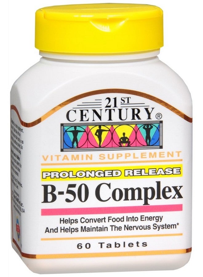 21st Century B 50 Complex Prolonged Release Tablets, 60 Count (Pack of 1)
