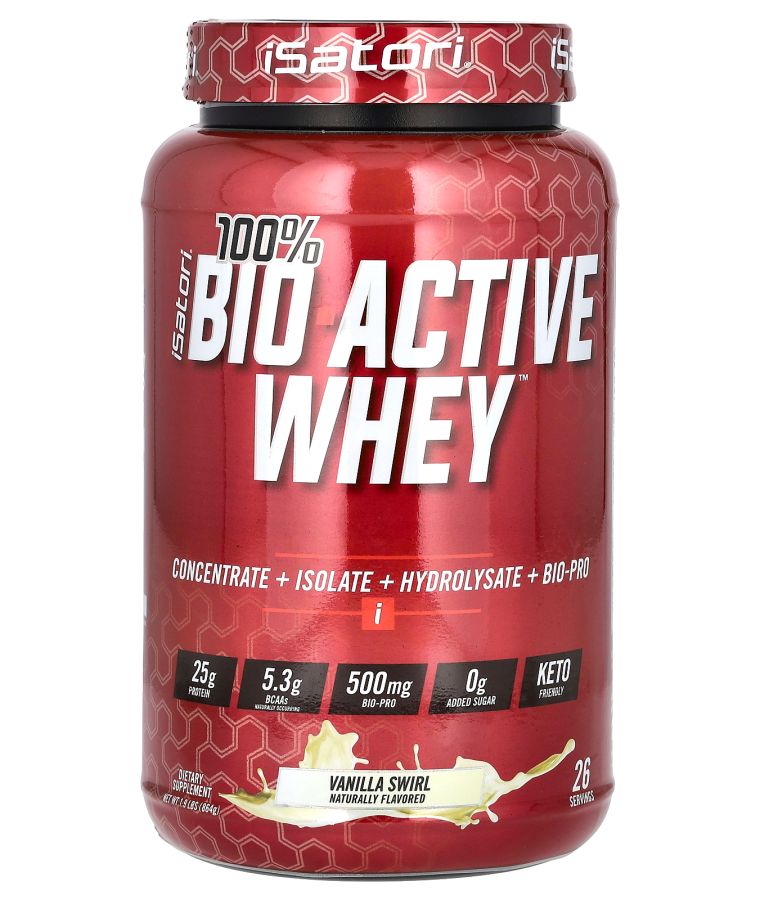 iSatori 100% Bio Active Whey Vanilla Swirl  1.9 lbs (864 g)