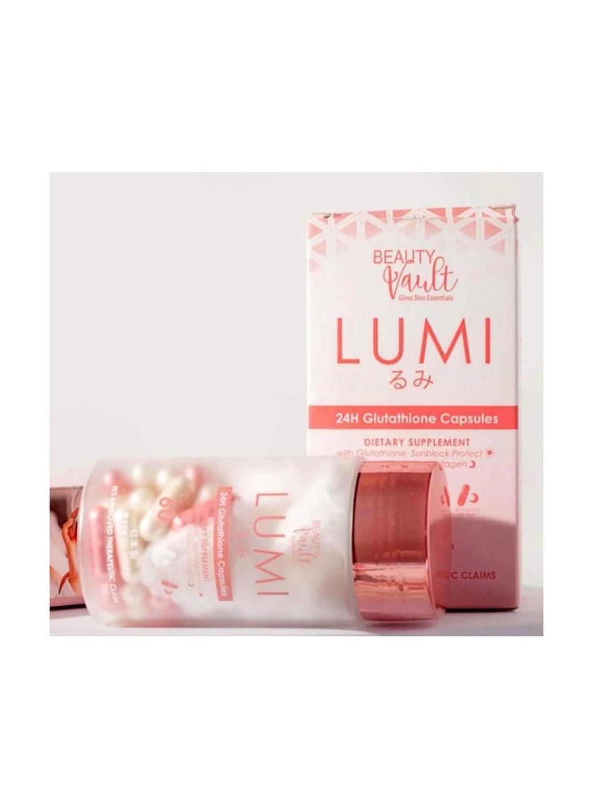 Beauty Vault LUMI 24H Glutathione Capsules 60 Caps | Best Price Kuwait