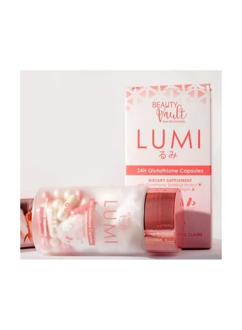 beauty vault lumi 24h glutathione capsules reviews 60 Caps Multivitamins & Minerals