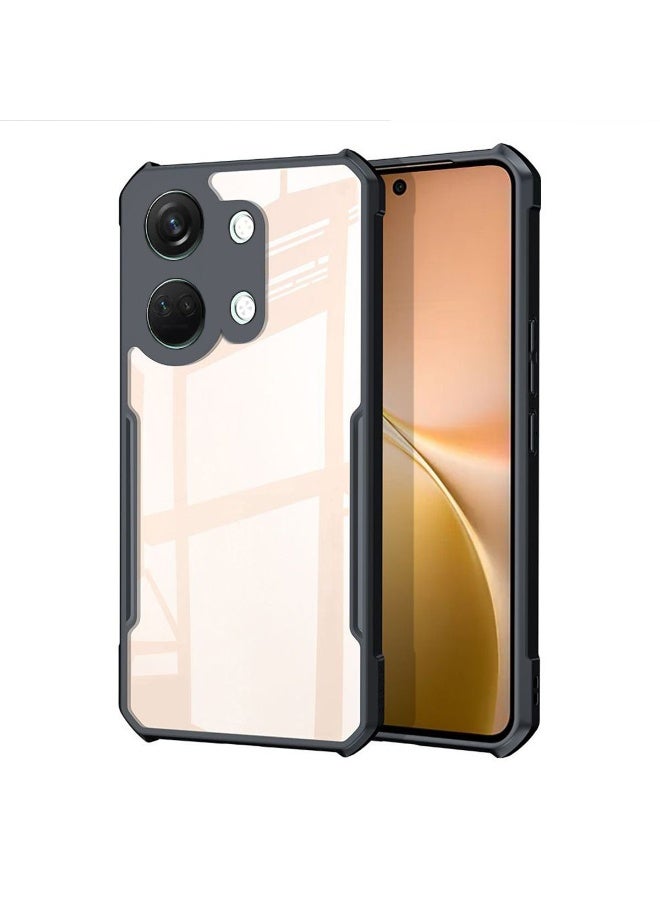 غطاء الحالة لـ OnePlus Nord 3 5G / Ace 2V 5G الهاتف المحمول الأسود ، غطاء خفيف الوزن رقيق جداً ناعم TPU Bumper + أكريليك واضح غطاء الحالة الخلفية - Image 1