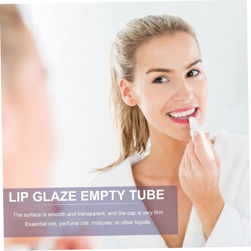Angoily 10pcs Portable Empty Lip Gloss Tubes Refillable Containers for Travel Use for Lip and Dye Compact Design for Easy Carrying - Image 4