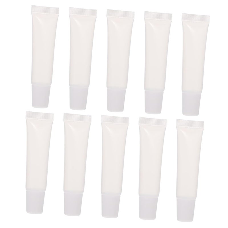 Angoily 10pcs Portable Empty Lip Gloss Tubes Refillable Containers for Travel Use for Lip and Dye Compact Design for Easy Carrying - Image 1