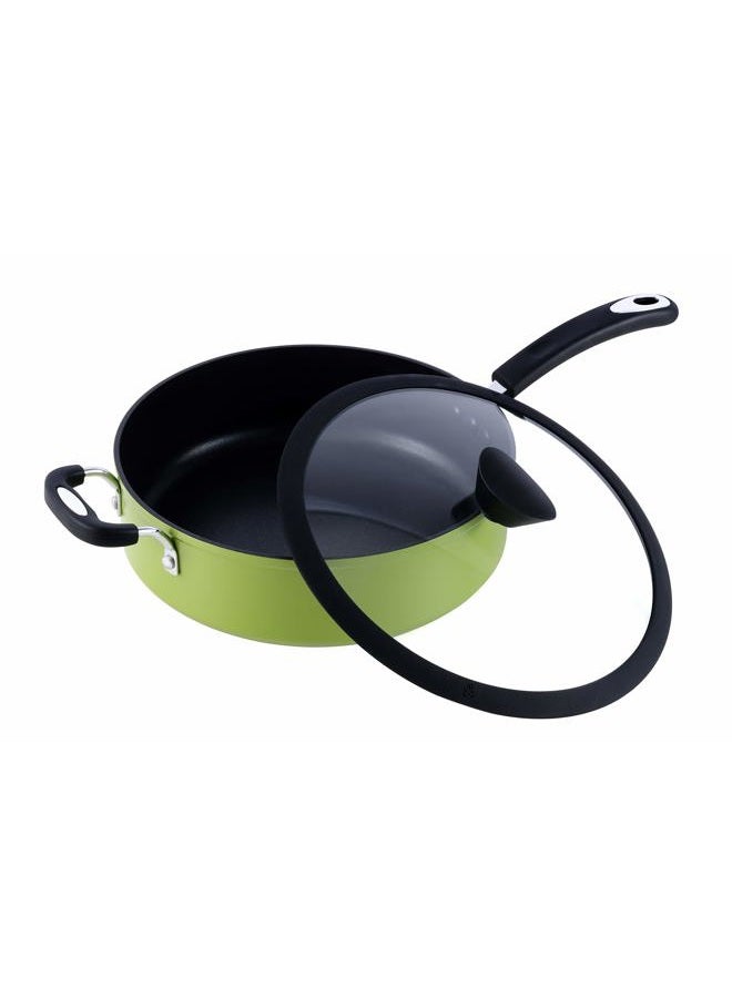 Ozeri The All-In-One Green Sauce Pan - 100% APEO, GenX, PFBS, PFOS, PFOA, NMP And NEP-Free German-Made Coating - Image 1