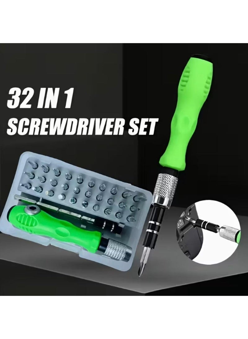 مجموعة مفكات دقيقة 32 في 1، 30 قطعة، مفك براغي صغير محمول مغناطيسي برأس فيليبس مسطح - Image 1