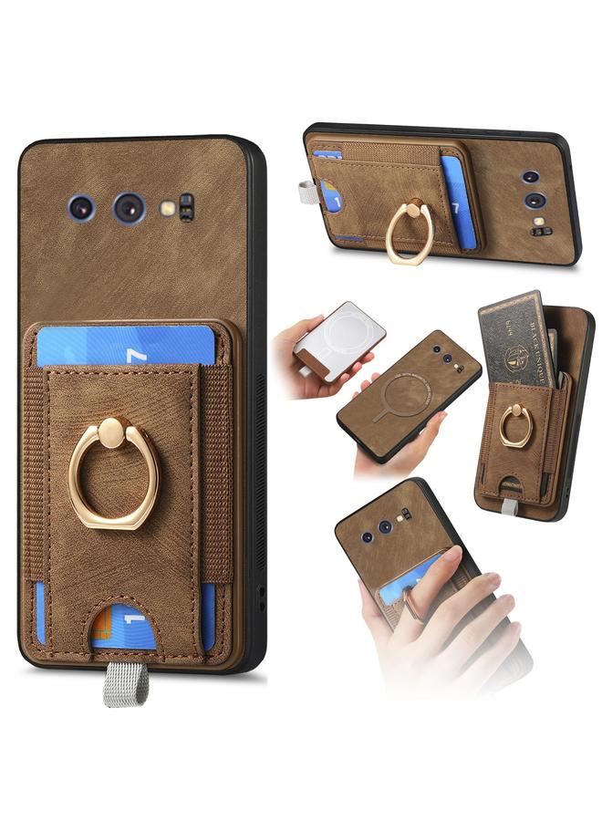 S-TOP Case For Samsung Galaxy Note9 Retro Splitable Magnetic Card Bag Leather Phone Case - Image 1